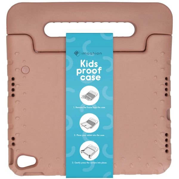 imoshion Kidsproof Backcover met handvat iPad 10 (2022) 10.9 inch - Dusty Pink