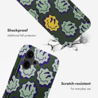 Selencia Vivid Back Cover with MagSafe Apple iPhone 16 - Wavy Smiley Green