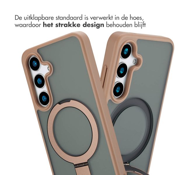 Accezz Ring Stand Backcover met MagSafe Samsung Galaxy S24 - Brown