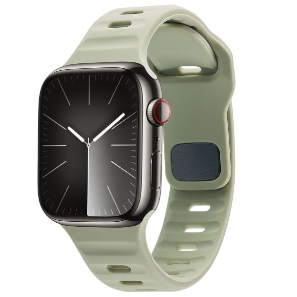 imoshion Active Sport siliconenbandje Apple Watch Series 1 t/m 9 / SE (38/40/41 mm) | Series 10 (42 mm) - Pacific Green