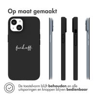 imoshion Design hoesje iPhone 14 - Fuck Off - Zwart