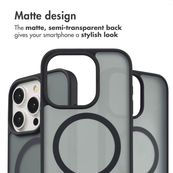 imoshion Colour Guard Back Cover with MagSafe Apple iPhone 15 Pro - Black