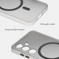 Accezz Lite Backcover met MagSafe | Fluted | Samsung Galaxy S24 - Grijs