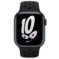 Apple Nike Sport Band Apple Watch Series 1 t/m 9 / SE (38/40/41 mm) | Series 10 / 11 (42 mm) - Zwart