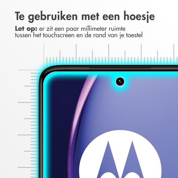 Accezz Gehard Glas Screenprotector Motorola Moto G84 - Transparant