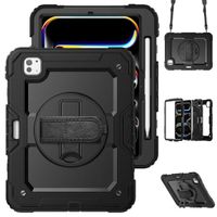Accezz Rugged Back Cover with shoulder strap Apple iPad Pro 11 (2025) M5 / (2024) M4 - Black