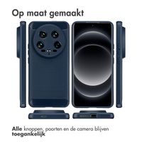 imoshion Brushed Backcover Xiaomi 14 Ultra - Donkerblauw