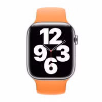 Apple Siliconen solobandje Apple Watch | 38/40/41/42 mm - Maat 3 - Marigold