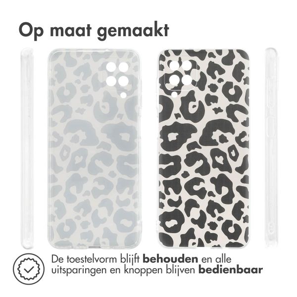 imoshion Design hoesje Samsung Galaxy A12 - Leopard Transparent