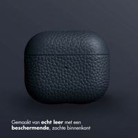 Accezz Echt Leren Case AirPods 3 - Donkerblauw