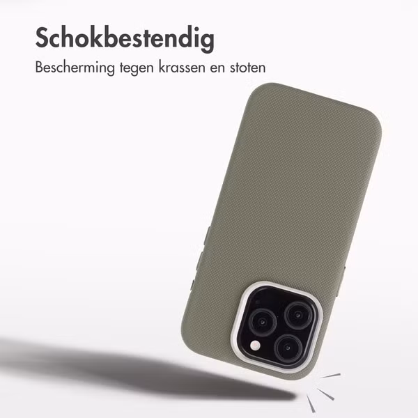 Accezz Mesh Backcover met MagSafe Apple iPhone 15 Pro - Donkergrijs
