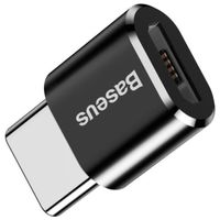 Baseus Micro-USB naar USB-C adapter - OTG - Zwart