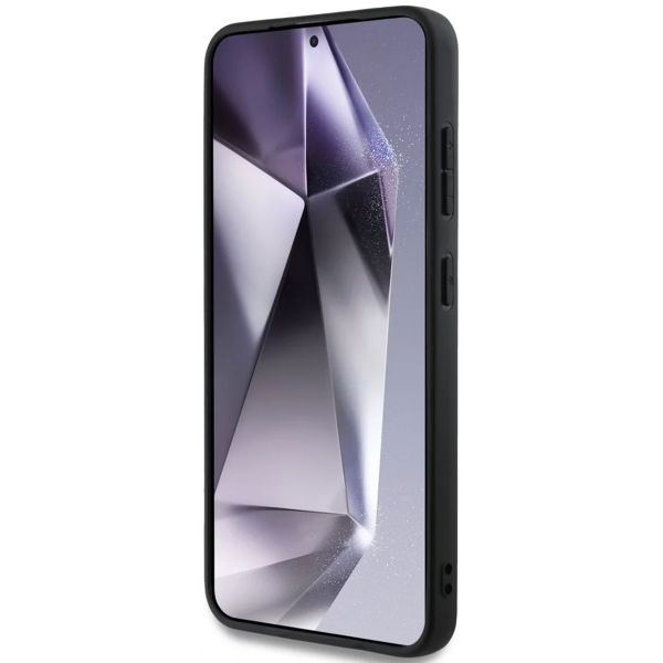 Guess 4G Metal Logo Glitter Backcover Samsung Galaxy S25 - Roze