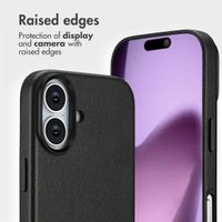 Accezz 2-in-1 Leather Bookcase with MagSafe Apple iPhone 17 - Onyx Black