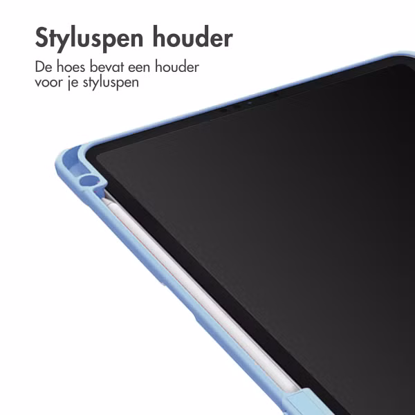 imoshion Trifold Hardcase Bookcase Apple iPad 9 (2021) 10.2 inch / iPad 8 (2020) 10.2 inch / iPad 7 (2019) 10.2 inch - Lichtblauw