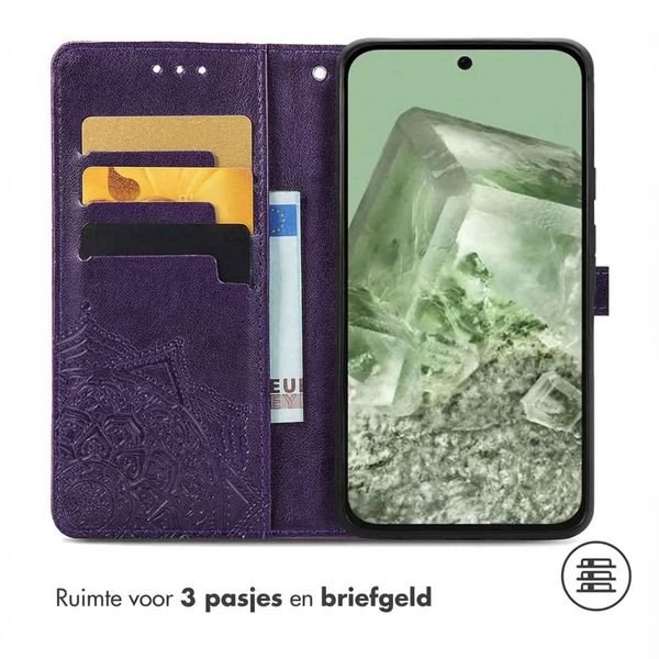 imoshion Mandala Bookcase Google Pixel 8a - Paars