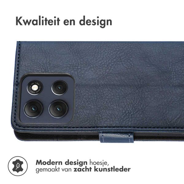 imoshion Luxe Bookcase Motorola Moto G86 - Donkerblauw
