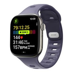 Nomad Tempo siliconen band Apple Watch Series 1 t/m 11 / SE / Ultra (44/45/46/49 mm) - Wide fit - Purple