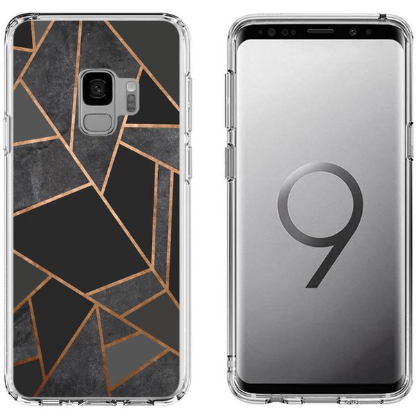 imoshion Design hoesje Samsung Galaxy S9 - Grafisch Koper / Zwart