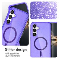 imoshion Sparkle Backcover met MagSafe Samsung Galaxy S25 - Glitter Paars