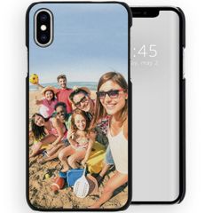 Ontwerp je eigen Apple iPhone Xs / X hardcase hoesje - Zwart