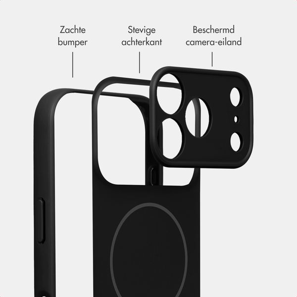 Accezz Grip Backcover met MagSafe Apple iPhone 18 Pro / 17 Pro - Zwart