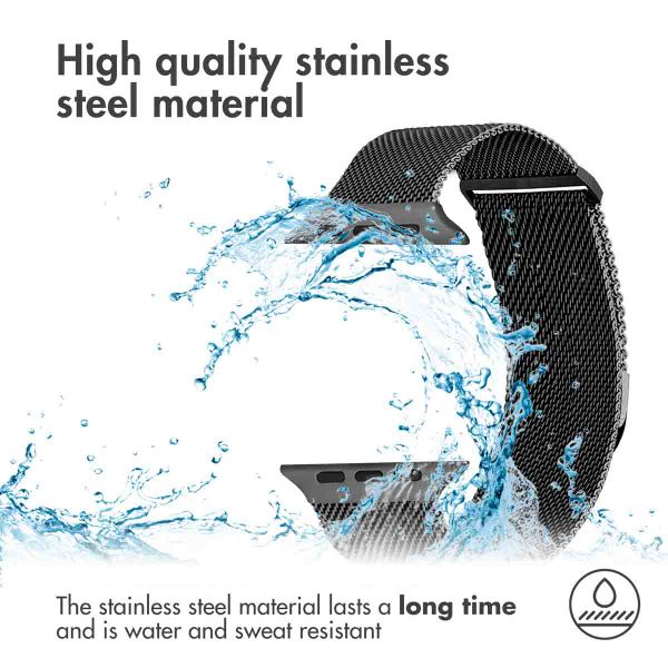 imoshion Milanese magnetic band Apple Watch | 44/45/46/49 mm - Size S - Black