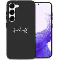 imoshion Design hoesje Samsung Galaxy S23 - Fuck Off - Zwart