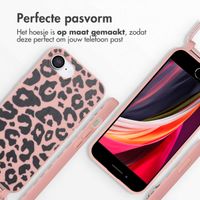 imoshion Siliconen design hoesje met koord iPhone 16e - Animal Pink