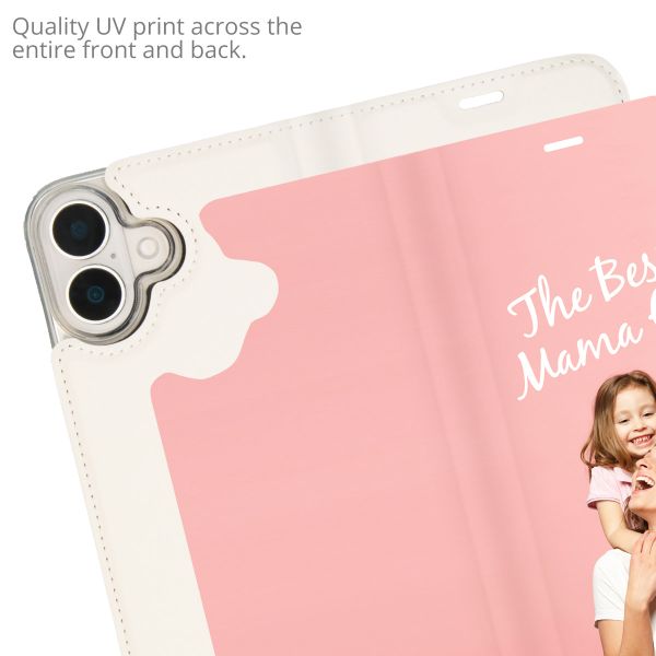 Ontwerp je eigen Apple iPhone 16 gel bookcase hoes