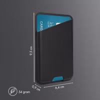 Accezz Magnetische Leren Kaarthouder - Geschikt voor Apple Find My - Onyx Black