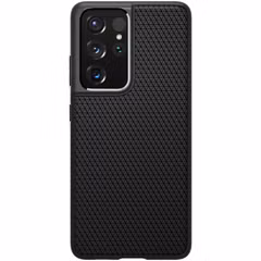 Spigen Liquid Air™ Backcover Samsung Galaxy S21 Ultra - Zwart