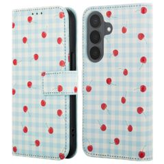 imoshion Design Bookcase Samsung Galaxy S26 - Cherry Check