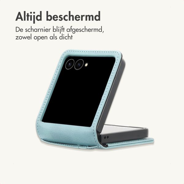 imoshion Luxe Bookcase Samsung Galaxy Z Flip 8 - Lichtblauw