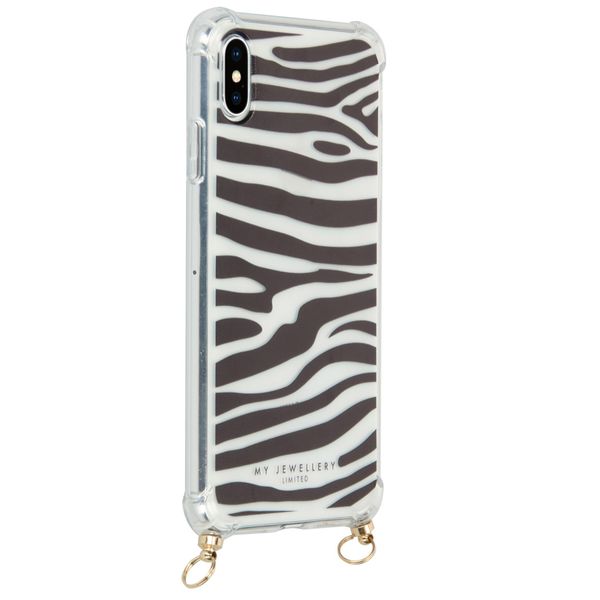 My Jewellery Design Softcase Koordhoesje iPhone Xs Max - Zebra