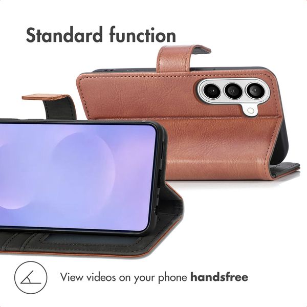 imoshion Luxury Bookcase Samsung Galaxy S26 Plus - Brown