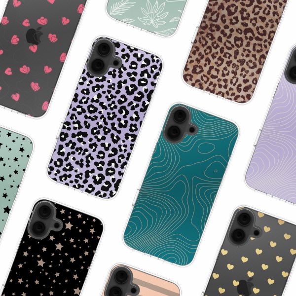 imoshion Design hoesje Apple iPhone 16 - Leopard Lilac