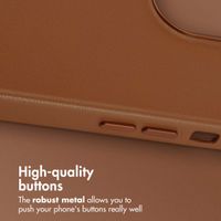 Accezz Leather Back Cover with MagSafe Apple iPhone 13 Pro - Sienna Brown