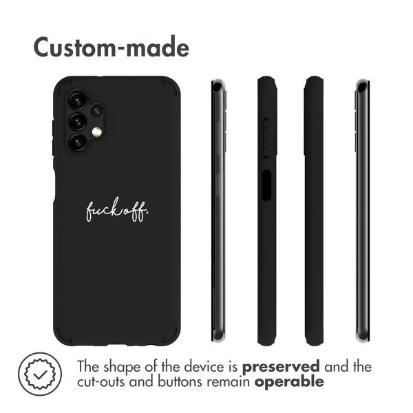 imoshion Design hoesje Samsung Galaxy A13 (5G) / A04s - Fuck Off - Zwart