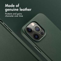 Accezz Leather Back Cover with MagSafe Apple iPhone 14 Pro Max - Cedar Green