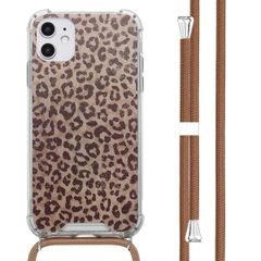imoshion Design hoesje met koord Apple iPhone 11 - Leopard Mood