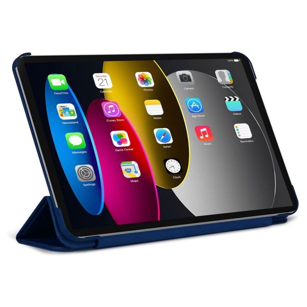 Decoded Textured Sillicon Slim Cover Apple iPad 9 (2021) 10.2 inch / iPad 8 (2020) 10.2 inch / iPad 7 (2019) 10.2 inch - Navy Peony