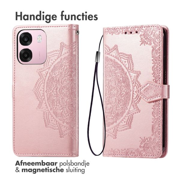 imoshion Mandala Bookcase Oppo A6 (5G) - Rose Gold