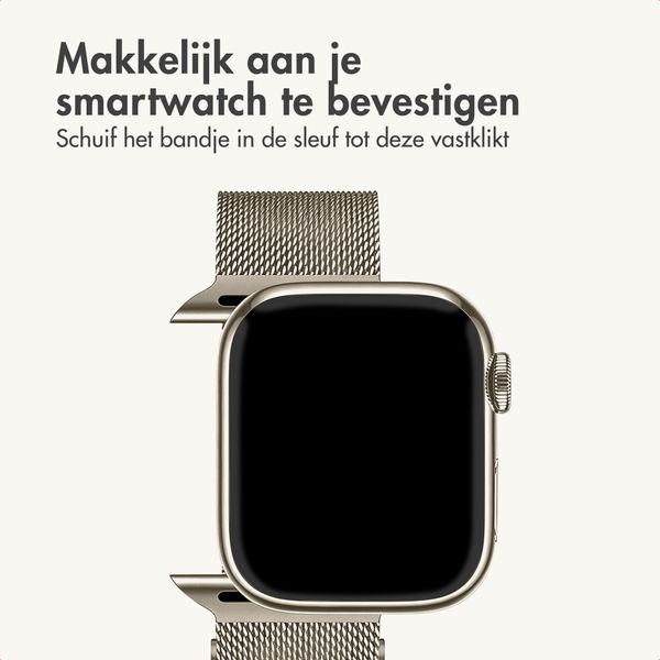 imoshion Milanees magnetisch bandje Apple Watch | 44/45/46/49 mm - Starlight