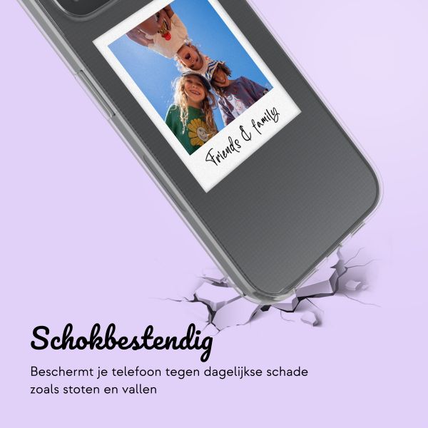 Gepersonaliseerd hoesje met polaroid iPhone 15 - Transparant