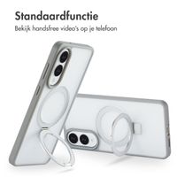 Accezz Ring Stand Backcover met MagSafe Samsung Galaxy S25 Edge - Grijs