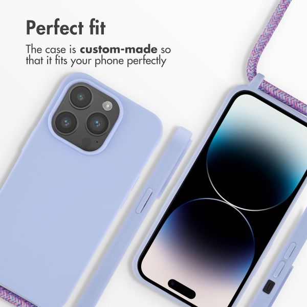 imoshion Silicone Case with Strap Apple iPhone 14 Pro - Purple