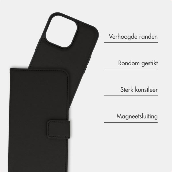 imoshion Uitneembare 2-in-1 Luxe Bookcase Apple iPhone 13 Pro - Zwart