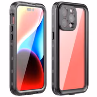 Redpepper Dot Plus Waterproof Backcover Apple iPhone 15 Pro Max - Zwart
