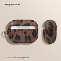 Selencia Sabi Case met panterprint  Apple Airpods Pro 3 - Mocha Brown